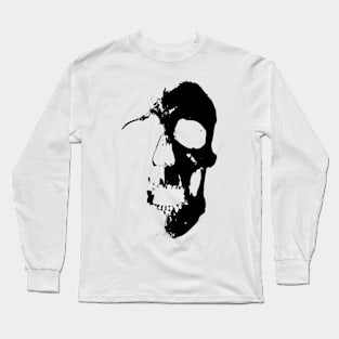 Black Skull Long Sleeve T-Shirt